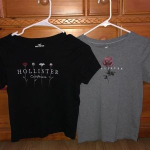 bundle of two hollister short sleeved shirts